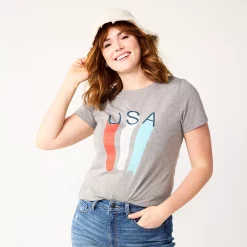 Women's Sonoma Goods For Life® Patriotic Graphic Tee -StyleUp Sales Store 5757625 Gray Usa