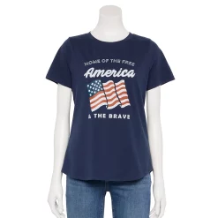 Women's Sonoma Goods For Life® Patriotic Graphic Tee -StyleUp Sales Store 5757625 Navy America Flag