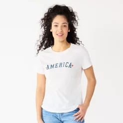 Women's Sonoma Goods For Life® Patriotic Graphic Tee -StyleUp Sales Store 5757625 Vintage America