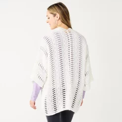 Women's Sonoma Goods For Life® Open Knit Kimono -StyleUp Sales Store 5796217 ALT