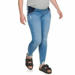 Maternity Sonoma Goods For Life® Side Panel Belly Band Jeggings -StyleUp Sales Store 5812471 Medium Wash