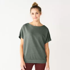 Women's Sonoma Goods For Life® Solid Back-Tie Top -StyleUp Sales Store 5816099 Gray