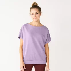 Women's Sonoma Goods For Life® Solid Back-Tie Top -StyleUp Sales Store 5816099 Light Purple