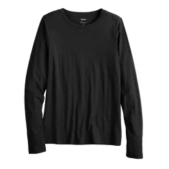 Women's Sonoma Goods For Life® Adaptive & Easy Dressing Everyday Long Sleeve Top 24 Women's Sonoma Goods For Life® Adaptive & Easy Dressing Everyday Long Sleeve Top -StyleUp Sales Store 5816132 Black
