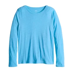 Women's Sonoma Goods For Life® Adaptive & Easy Dressing Everyday Long Sleeve Top 30 Women's Sonoma Goods For Life® Adaptive & Easy Dressing Everyday Long Sleeve Top -StyleUp Sales Store 5816132 Light Blue