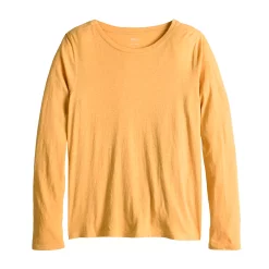 Women's Sonoma Goods For Life® Adaptive & Easy Dressing Everyday Long Sleeve Top 31 Women's Sonoma Goods For Life® Adaptive & Easy Dressing Everyday Long Sleeve Top -StyleUp Sales Store 5816132 Texture Gold