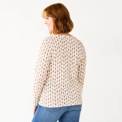 Women's Sonoma Goods For Life® Essential Henley Top -StyleUp Sales Store 5816147 ALT