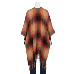 Women's Sonoma Goods For Life® Fireplace Plaid Topper with Toggles -StyleUp Sales Store 5831811 ALT