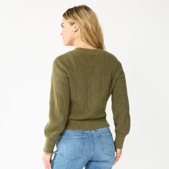 Women's Sonoma Goods For Life® Button-Front Cardigan -StyleUp Sales Store 5904013 ALT