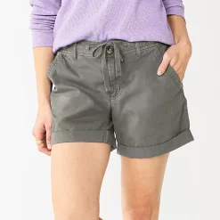 Women's Sonoma Goods For Life® Utility Shorts -StyleUp Sales Store 5927776 Light Gray