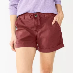 Women's Sonoma Goods For Life® Utility Shorts -StyleUp Sales Store 5927776 Maroon