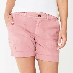 Women's Sonoma Goods For Life® Utility Bermuda Shorts -StyleUp Sales Store 5940057 Mauve