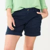 Women's Sonoma Goods For Life® Utility Bermuda Shorts 1 Women's Sonoma Goods For Life® Utility Bermuda Shorts -StyleUp Sales Store 5940057 Navy