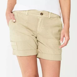 Women's Sonoma Goods For Life® Utility Bermuda Shorts -StyleUp Sales Store 5940057 Tan
