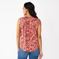 Women's Sonoma Goods For Life® Yoke Front Top -StyleUp Sales Store 5945393 ALT