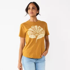 Women's Sonoma Goods For Life® Relaxed Graphic Tee 22 Women's Sonoma Goods For Life® Relaxed Graphic Tee -StyleUp Sales Store 5974706 Gold Kindness