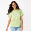 Women's Sonoma Goods For Life® Relaxed Graphic Tee -StyleUp Sales Store 5974706 Green Mind
