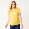 Maternity Sonoma Goods For Life® Fitted Crewneck Graphic Tee -StyleUp Sales Store 6120299 Happy Mama