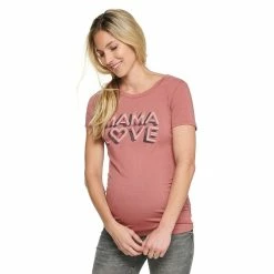 Maternity Sonoma Goods For Life® Fitted Crewneck Graphic Tee -StyleUp Sales Store 6120299 Vintage Mama Love
