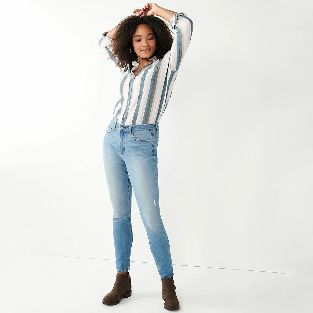 Women's Sonoma Goods For Life® Curvy High-Waisted Skinny Jeans 11 Women's Sonoma Goods For Life® Curvy High-Waisted Skinny Jeans - Image 9